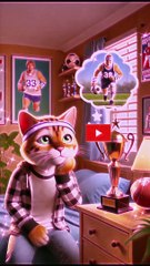 Cat # Playing  Foot Ball#