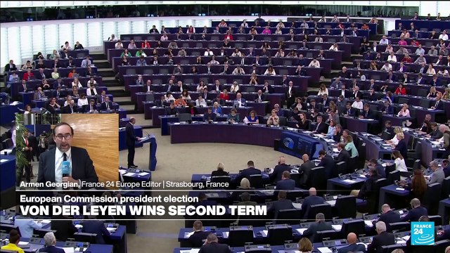 EU chief Ursula von der Leyen elected for second five-year term