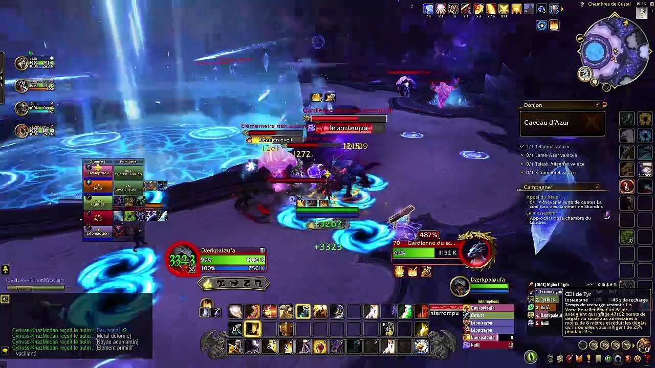 WoW DF Caveau D'azur Heroique Paladin Tank