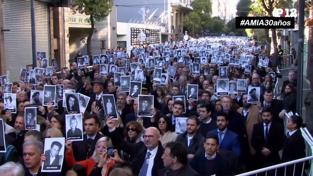 30 años del atentado a la AMIA: El minuto de silencio en el acto central