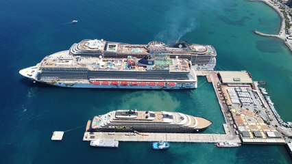 Aydın'da kruvaziyer hareketliliği: 8 bin 576 turist geldi