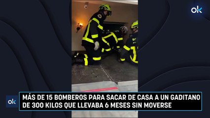 Más de 15 bomberos para sacar de casa a un gaditano de 300 kilos que llevaba 6 meses sin moverse