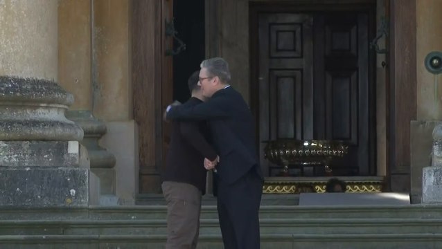 Starmer and Zelensky embrace as new prime minister hosts first major European summit