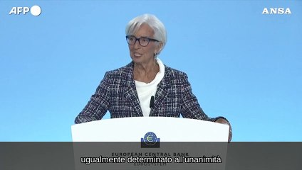 Lagarde: "Su settembre siamo aperti, dipende dai dati"