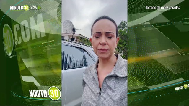 María Corina Machado denuncia atentado en su contra
