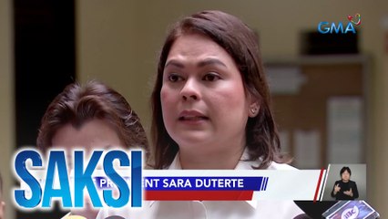 VP Duterte, itinangging may kinalaman ang first lady sa pagbibitiw niya bilang DepEd sec. | Saksi