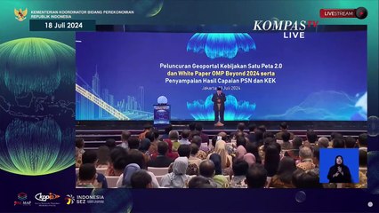 [FULL] Sambutan Prabowo Subianto di Peluncuran Geoportal Kebijakan Satu Peta 2.0