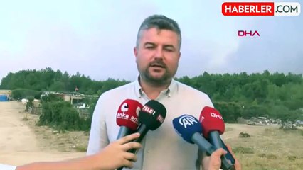 İzmir'deki orman yangınına müdahale sürüyor