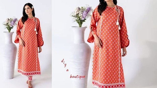 Attractive 2 Piece Printed Dresses Designs 2024 ||One Print Dresses New Design Ideas