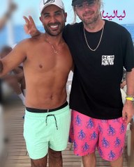 أحمد سعد في رحلة بحرية برفقة ويل سميث وجوني ديب