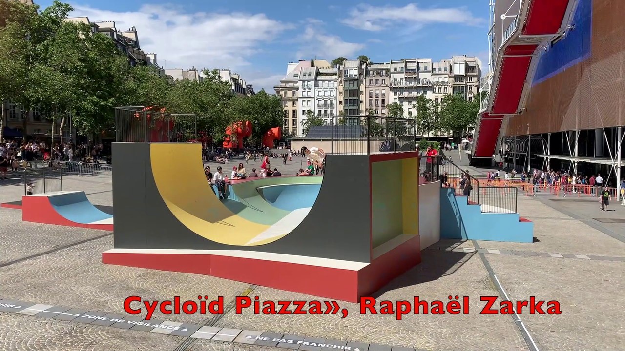 Nike à Beaubourg «Cycloïd Piazza» de Raphaël Zarka