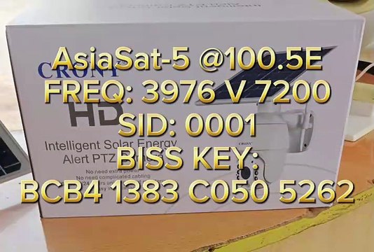 AsiaSat-5 @100.5E FREQ: 3976 V 7200