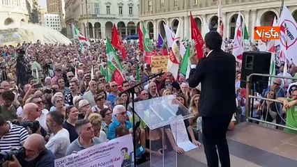 Fratoianni alla manifestazione di Genova: Toti dimettiti