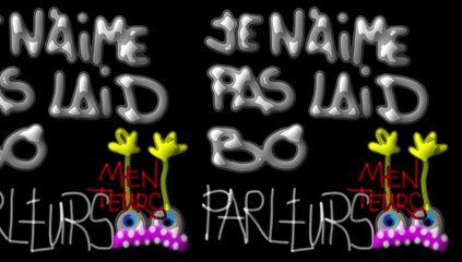 " JE DÉTESTE LES RACONTEURS DE SALADES " JAK ARNOULD ©ADAGP