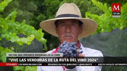 SECTUR Aguascalientes presenta "Vive las vendimias de la ruta del vino 2024" en CdMx