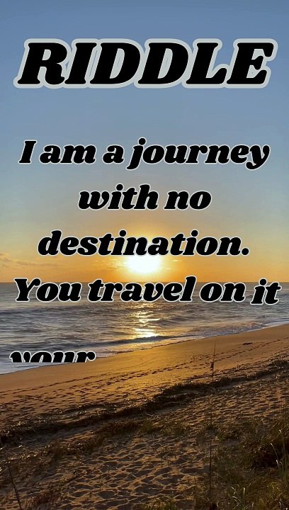 I am a journey with no destination. You travel on it your entire life, yet never leave your location. What am I?