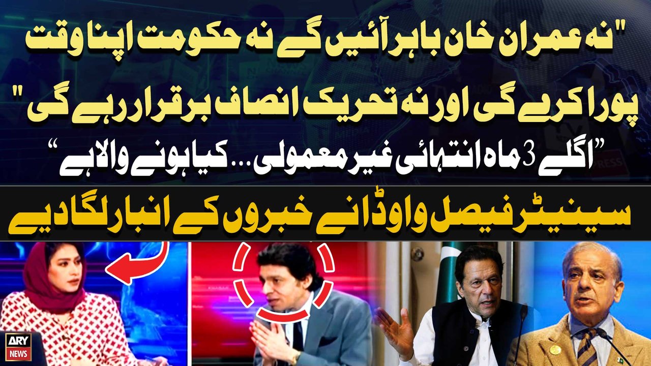Next 90 days are more important in Pakistan's politics | Faisal Vawda's Big Claim