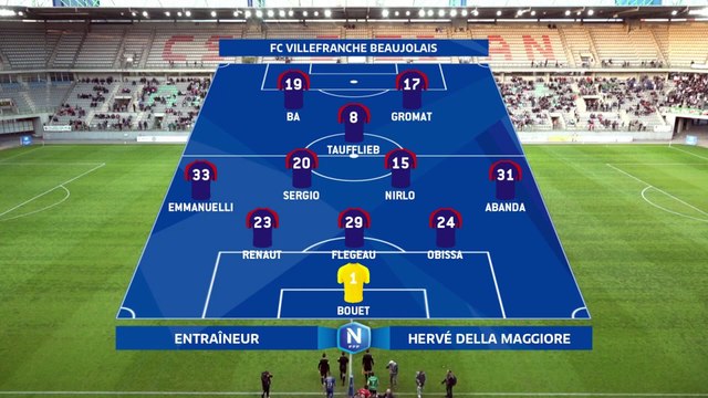 J34 I CS Sedan Ardennes - FC Villefranche (0-3) en replay