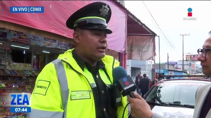 Obras del Trolebús Chalco-Santa Martha genera caos vial
