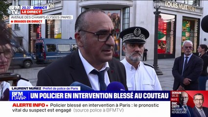 Policier blessé à Paris: "L'usage de l'arme administrative est tout à fait proportionnée", estime Laurent Nuñez