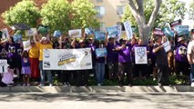 Funcionários da Disney na Califórnia protestam antes de decisão sobre greve