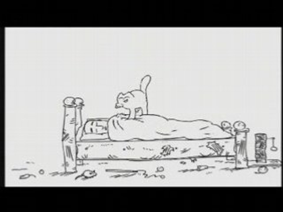 Le chat est réveillé