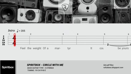 SPIRITBOX - CIRCLE WITH ME [BASS TABS TUTORIAL]