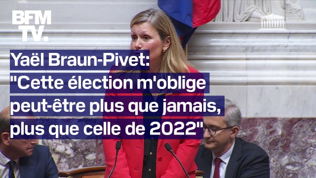 Le discours en intégralité de Yaël Braun-Pivet après sa réélection à la présidence de l'Assemblée nationale