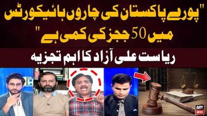 Appointment of Ad Hoc Judges in Supreme Court |  President IHC Riasat Ali Azad's Analysis