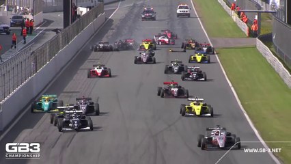 GB3 Championship 2024 Zandvoort Race 2 Start Big Crash