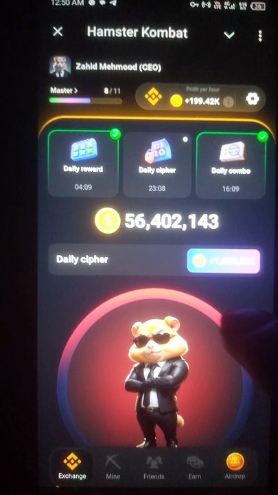 YouTube hamster kombat combo codes today 19 July 24