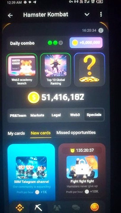 YouTube hamster kombat combo codes today 19 July 24