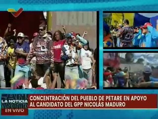 Petare se desborda de alegría para recibir al candidato presidencial Nicolás Maduro