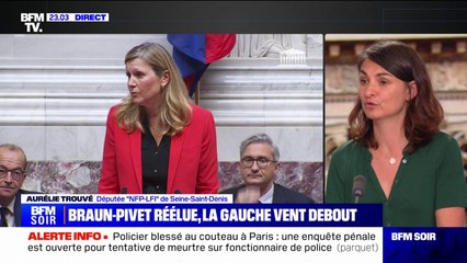 "De la colère et de la tristesse": Aurélie Trouvé réagit à la réélection de Yaël Braun-Pivet à la présidence de l'Assemblée