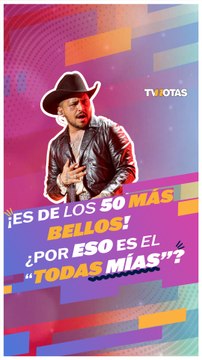 Christian Nodal fue nombrado uno de los 50 hombres más bellos