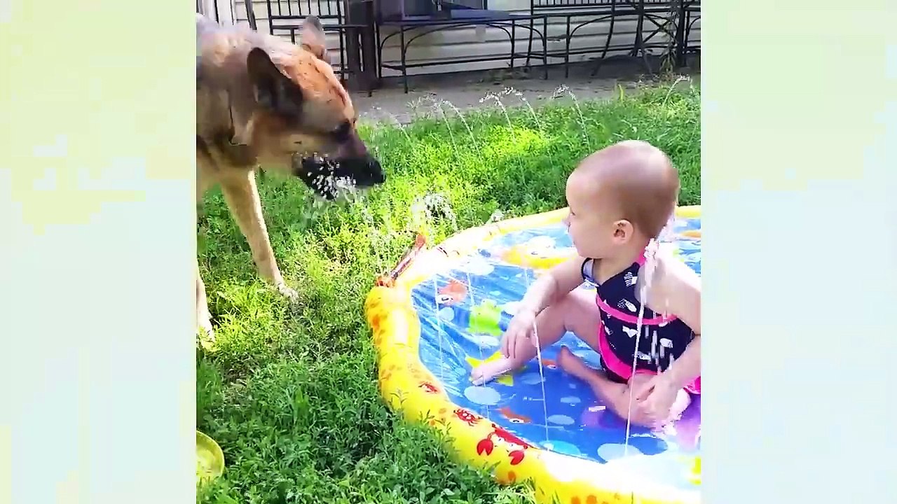 Funny Babies Playing With Water __ Baby Outdoor Videos(720P_HD)_1