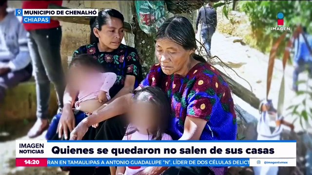Pobladores de Chenalhó, Chiapas, abandonan sus casas por a violencia