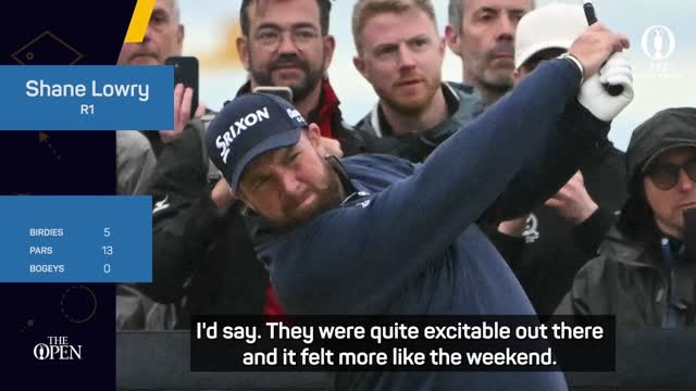 'A few pints of Tennants were had' - Lowry on lively Open crowd