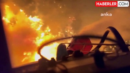 İzmir'deki Orman Yangını Söndürme Çalışmaları Devam Ediyor