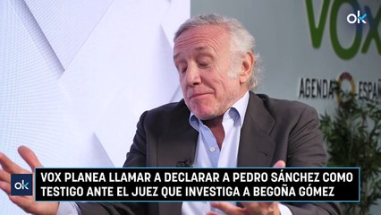 Vox planea llamar a declarar a Pedro Sánchez como testigo ante el juez que investiga a Begoña Gómez