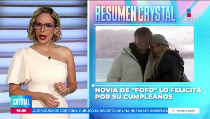 Novia de “Fofo” Márquez lo felicita por su cumpleaños