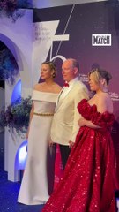 Albert et Charlene de Monaco au gala de la Croix rouge