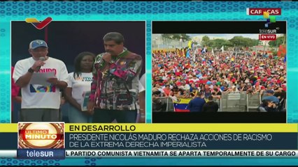 Jorge Rodríguez denunció expresiones racistas de pseudoperiodistas fascistas contra el pueblo