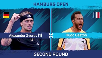 Zverev survives Gaston scare to reach Hamburg quarters