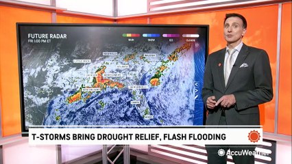 Download Video: Thunderstorms bring both drought relief and flash flood risks to the Southeast