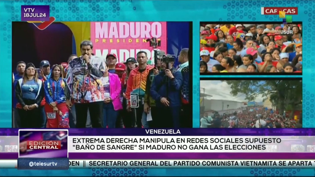Pdte. Nicolás Maduro denuncia campaña de odio contra el proceso electoral