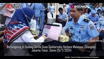 Menyambut HUT Ke-77 TNI AU dan HUT Ke-61 Wara, Mabesau Gelar Aksi Mulia Donor Darah
