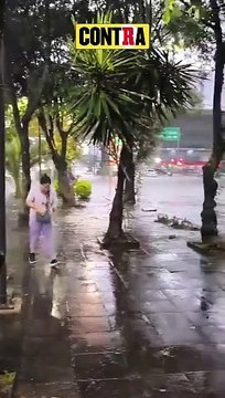 LUVIAS EN CDMX DEJARON ENCHARCAMIENTOS E INUNDACIONES EN DIFERENTES AVENIDAS