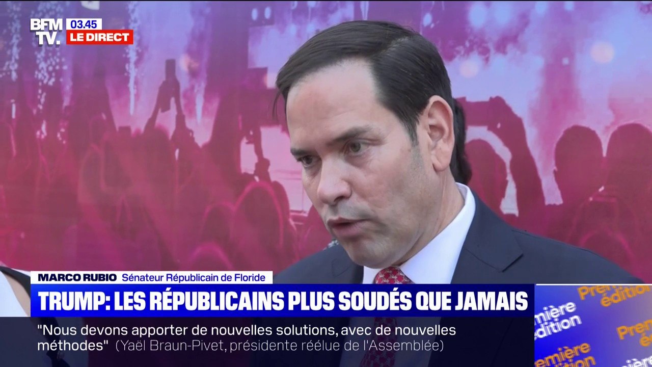 Discours de Donald Trump à la convention républicaine: "Il est plus revigoré que jamais", assure Marco Rubio (sénateur républicain de Floride)