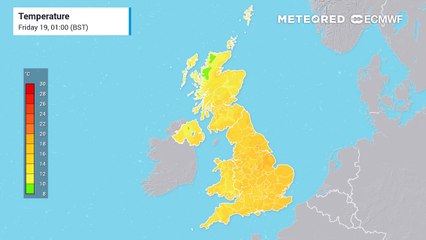 UK temperature forecast
